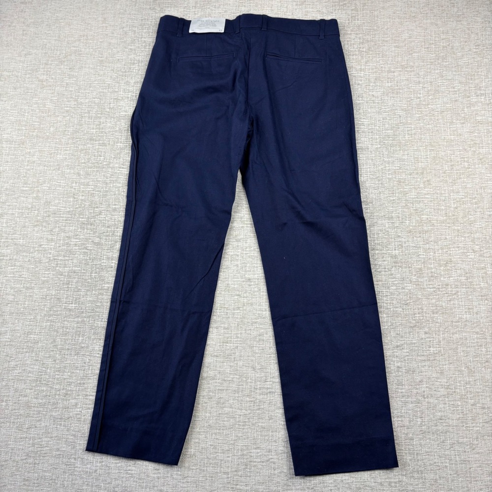 Gap Womens Size 4A True Straight Navy Blue Stretch Trousers Pants - Picture 5 of 9